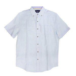 Visitor Premium Small White Stripe Button Down
